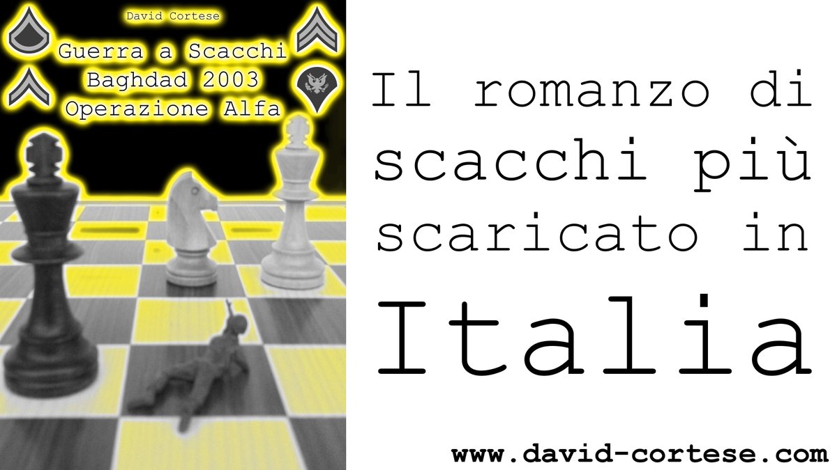 ♙♘♗♖♕♔ david-cortese.com ♟♞♝♜♛♚ #Scacchi #Romanzo
