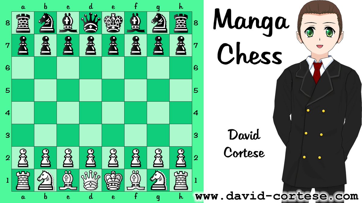 ♙♘♗♖♕♔ david-cortese.com ♟♞♝♜♛♚ MANGA CHESS #Manga #Chess