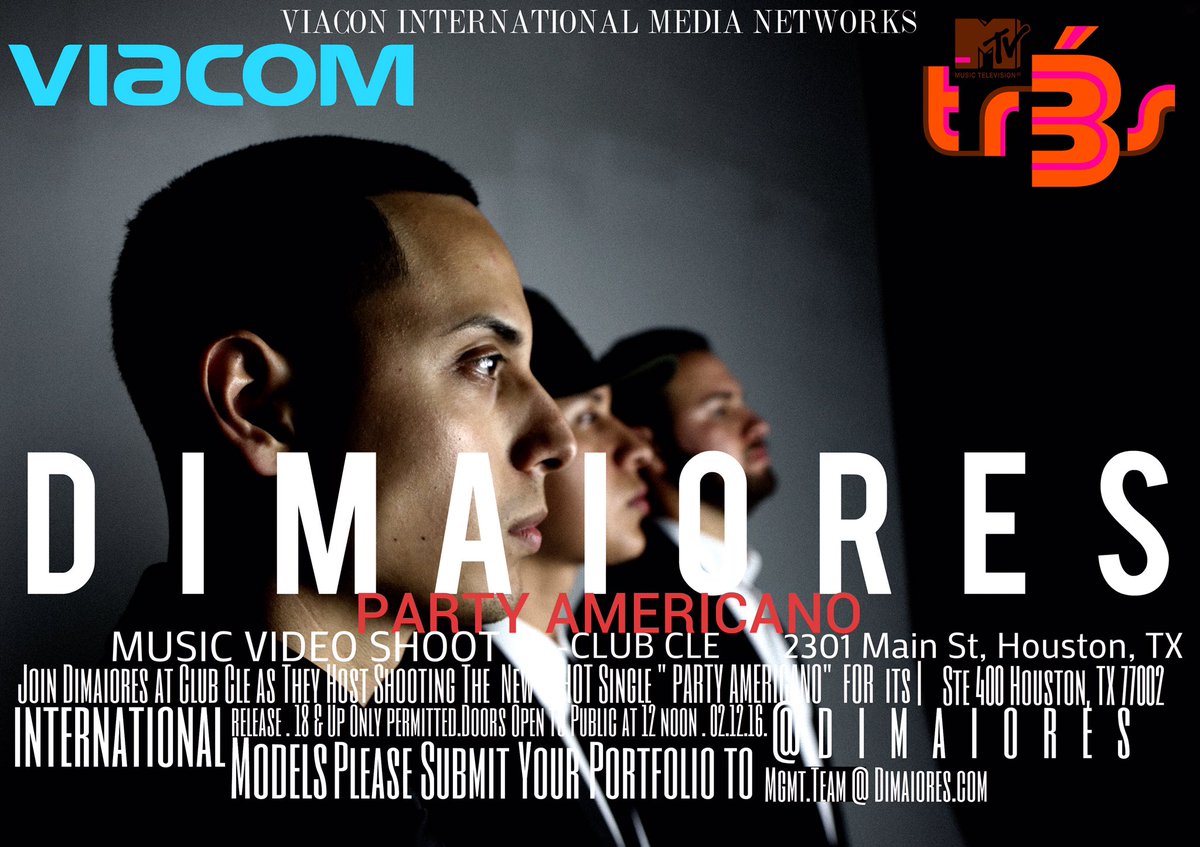 TeamDimaiores's tweet photo. Join Club Cle, &amp; DIMAIORES as the Host The Official Video Shoot "PARTY AMERICANO" Open To The Public 12-7 PM 2-13-16 https://t.co/60QoygAnaI