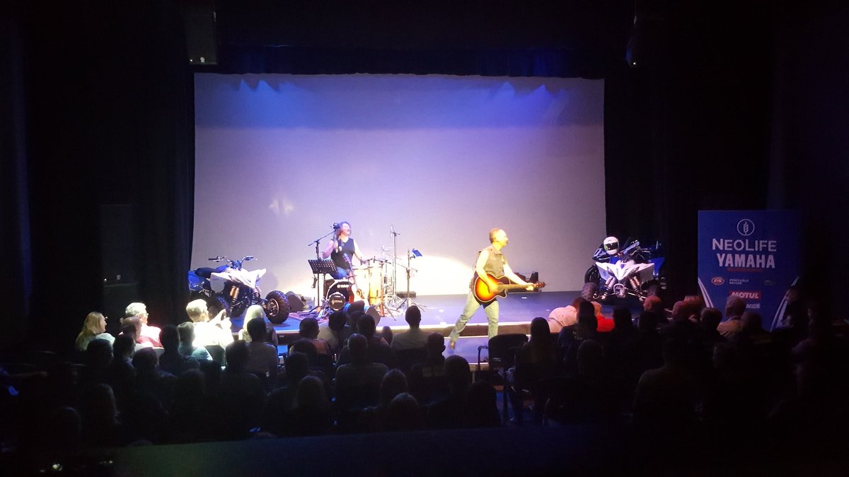 TeamrhideSA's tweet photo. Clint &amp; Co performing at World of Yamaha! @Brian_BB88 @Ghapimusician #Legends https://t.co/szpqtC893Y