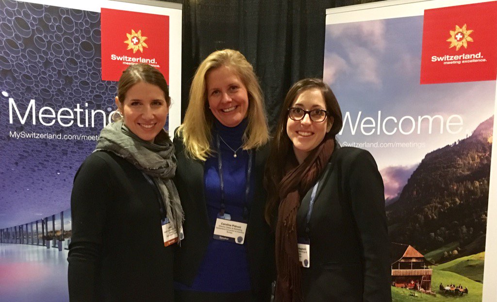 SmartMtgsJeff's tweet photo. Just met with Caroline and her team from Switzerland Tourism attending the #medmeetings. @scib_na @SmartMeetings https://t.co/6tU4jVkkuu