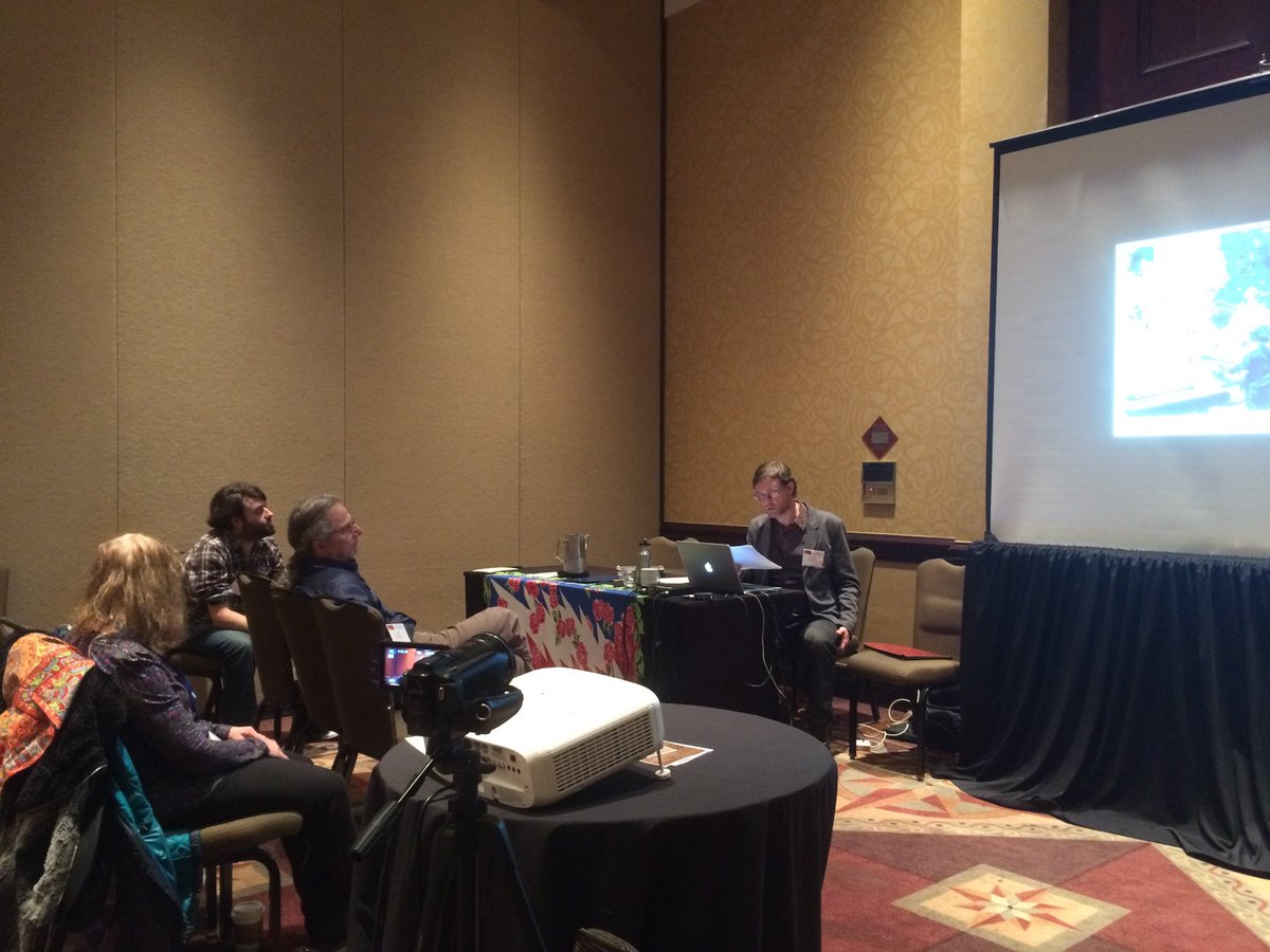 smoothatonalsnd's tweet photo. Ned Lagin panel led by @Incornsyucopia w @davidgans and @bourgwick participating! #seastones #SWPACA16 #deadcaucus https://t.co/0wITWmvVi4