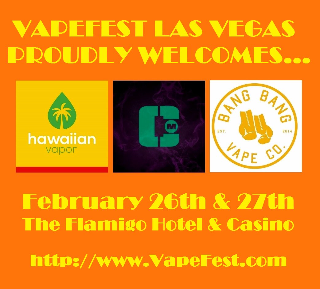Zee Oz NYC (@etherealny) on Twitter photo Vapefest Vegas is excited to have @hawaiianvapes <a href="/dotcomvapor/">Dotcom Vapor</a> <a href="/BangBangVapeCO/">Bang Bang Vape CO</a> at the show <a href="/VapersClub/">National Vapers Club</a> #VegasVapefest Vapefest Vegas is excited to have @hawaiianvapes <a href="/dotcomvapor/">Dotcom Vapor</a> <a href="/BangBangVapeCO/">Bang Bang Vape CO</a> at the show <a href="/VapersClub/">National Vapers Club</a> #VegasVapefest