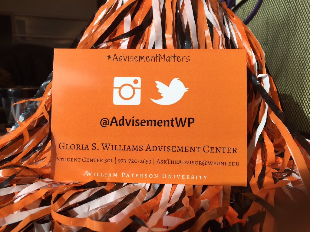 AdvisementWP's tweet photo. We'd love to connect and share some great insight surrounding advisement. ☺️ #wpunj https://t.co/0kxvTEtZ1r