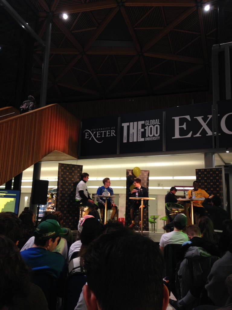 Time for the Guild President debate, best of luck to the candidates #ExeterVote