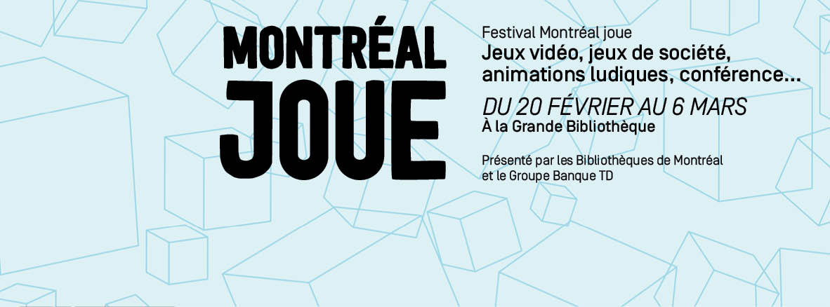 _BAnQ's tweet image. 20 février - 6 mars, BAnQ s’associe aux Bibliothèques de Montréal et présente Montréal joue à la GB. #mtljoue2016