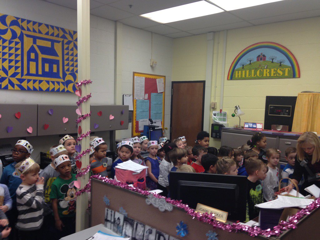 Had so much fun singing on the announcements on the 100th day of school - Mrs Roberts' and Mrs Beard's classes