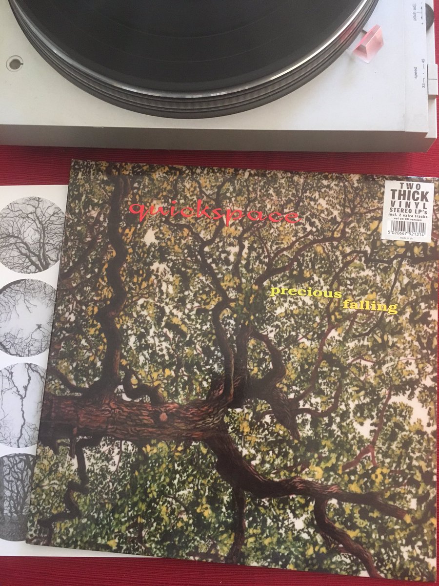 BeardedSteven's tweet image. Quickspace - Precious Falling. On two thick vinyl stereo LP&apos;s. #Quickspace #Vinyl
