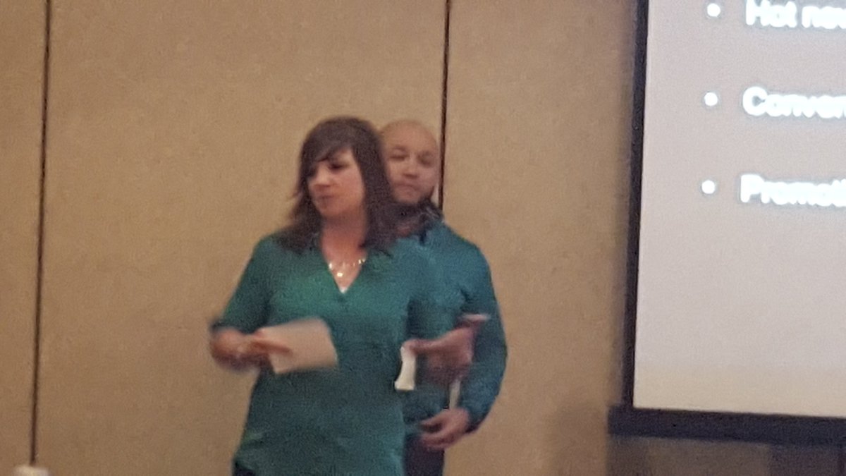SamsungChester's tweet photo. Joanna Hearst, Lead SEC from store 30 presenting at NSM, making the Ohio District proud!!! https://t.co/pLrlsJyACK