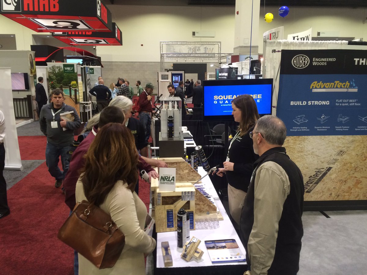 BigBearUSMCVet's tweet photo. #LBMEXPO #AdvanTech Subfloor Adhesive @HuberWood booth 1019 Stop by and Talk #SqueakFree https://t.co/LSP8qqppl7