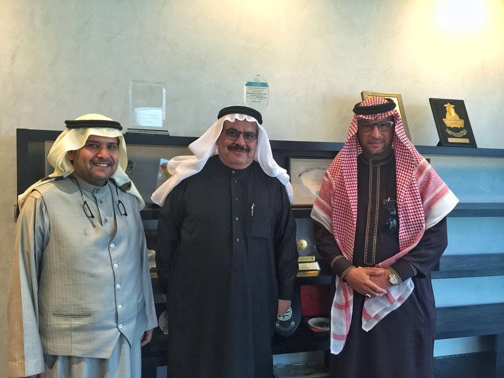 زيارة المستشار محمد المحيسن رئيس الجمعية لمعالي الدكتور عبدالعزيز الصعب رئيس هيئة المساحة العامة يوم الاربعاء 10-2