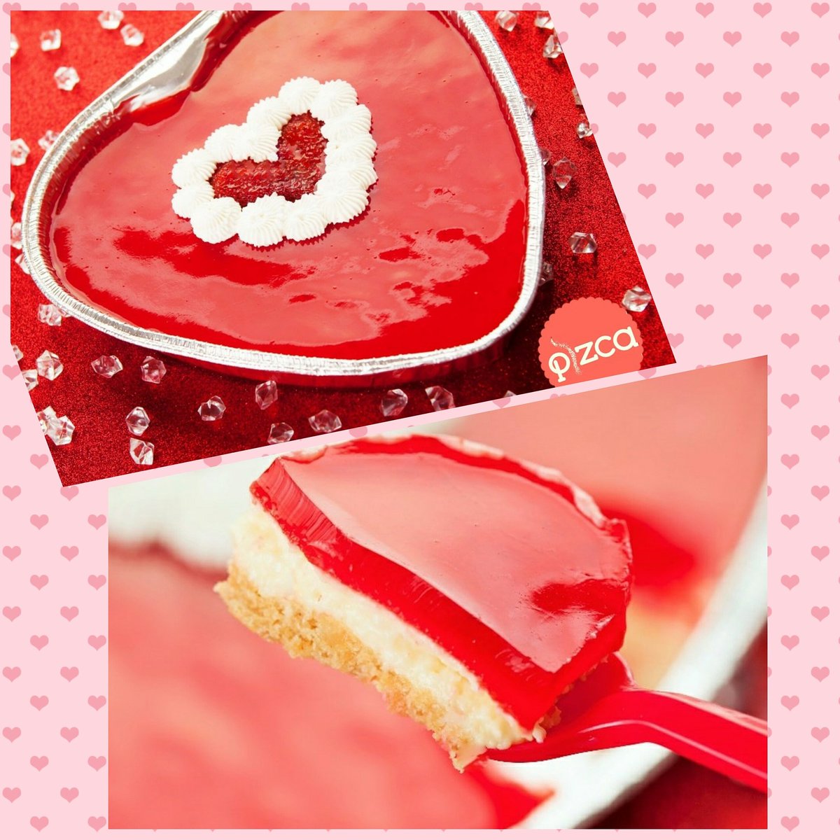 PizcaEC's tweet photo. Que lindo compartir este corazón de cheesecake  con frutillas con tu media naranja
#cheesecake  #amor#amistad https://t.co/hdgYbI9bZT