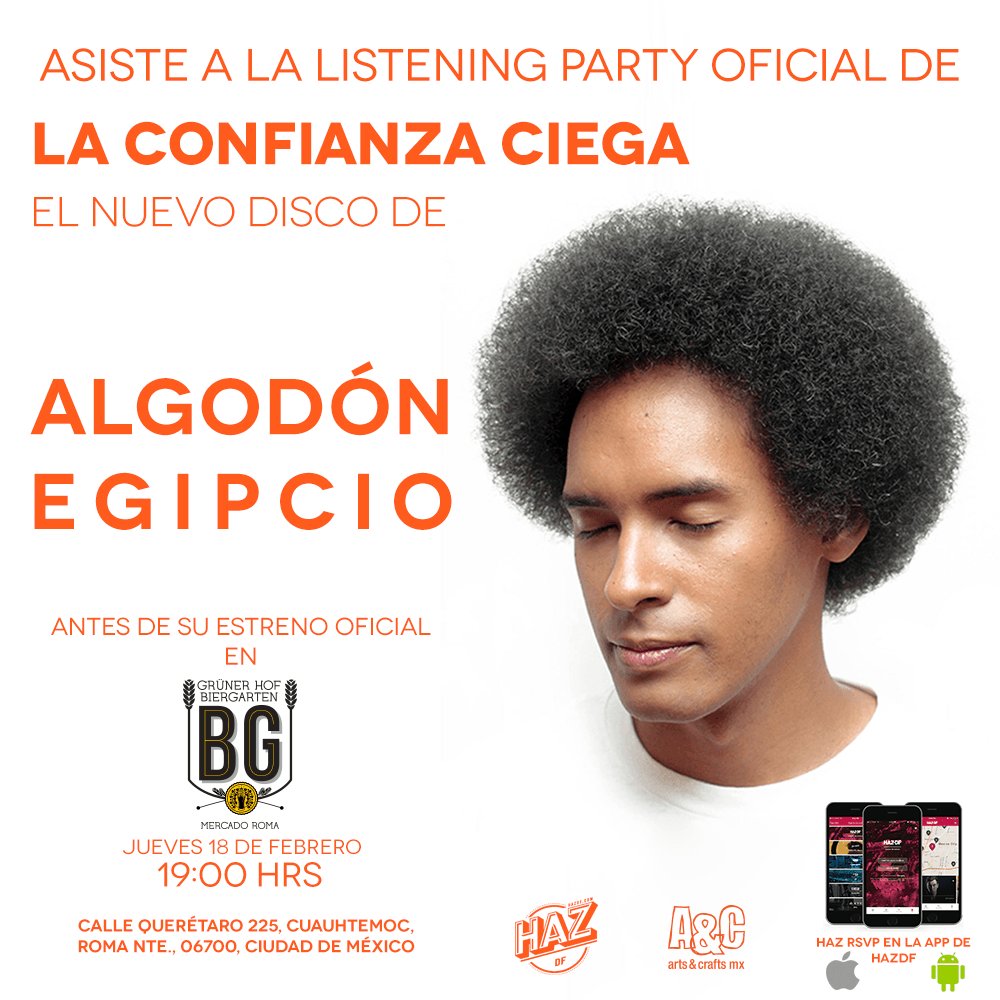 PinkCarpetMag's tweet photo. Arts &amp; Crafts México Y HazDF Te Invitan A La Listening Party Oficial Del Disco La Confianza… https://t.co/c4jV6xvLdq https://t.co/GD11H5EOLI