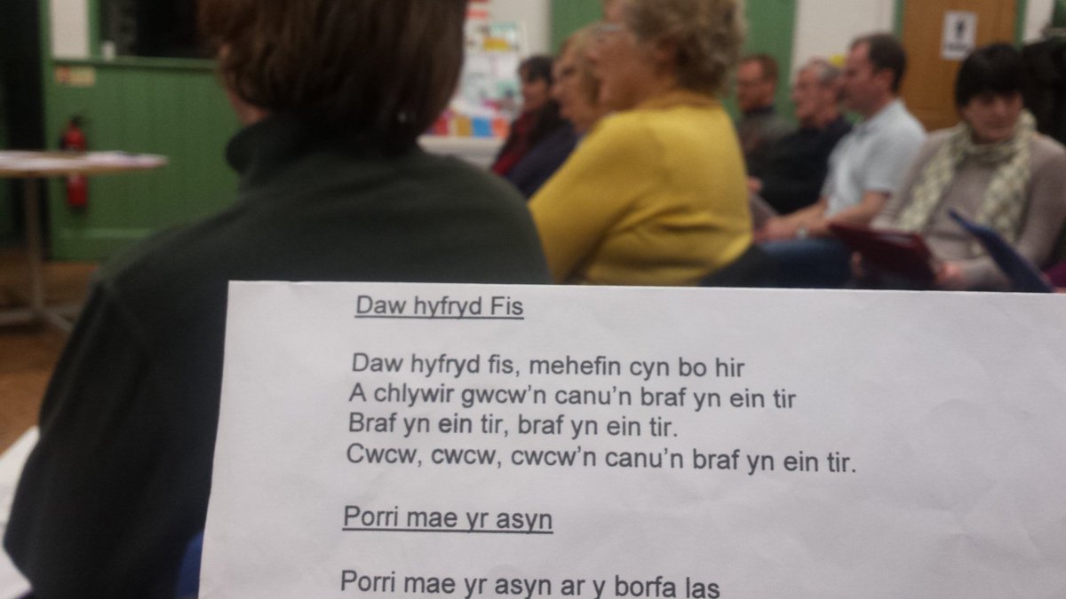 Amser côr! Time for choir!