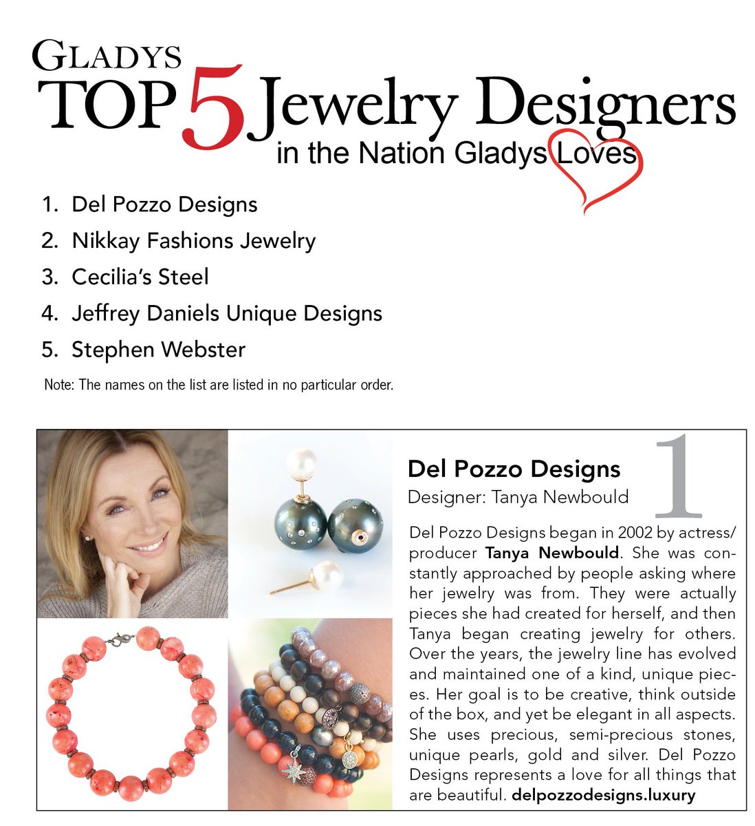 DelPozzoDesigns's tweet photo. Here it is - The Love Issue THANK YOU again @GladysMagazine #delpozzodesigns #ilovejewelry #luxury #oneofakind https://t.co/oS9ryvAwjl
