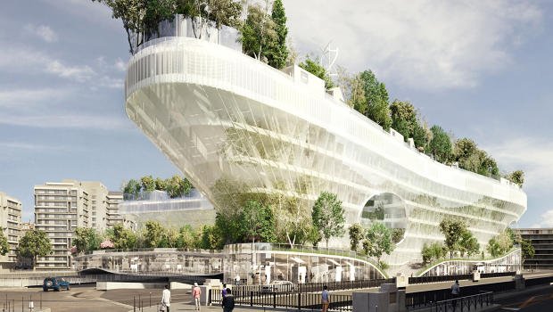 FastCompany's tweet photo. Paris is building a floating village in the middle of a forest https://t.co/XeACGGmdkA https://t.co/gcmSYN8gK7