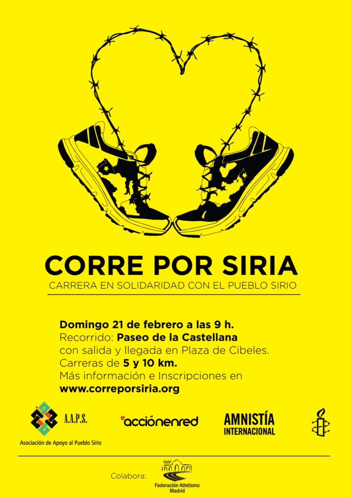 nrdMadrid's tweet photo. Ya estamos por los 2000!!!!inscritos, a por otros 2000 más, no te quedes sin dorsal #correporSiria @Fisioalmat https://t.co/4YlHYx7duV