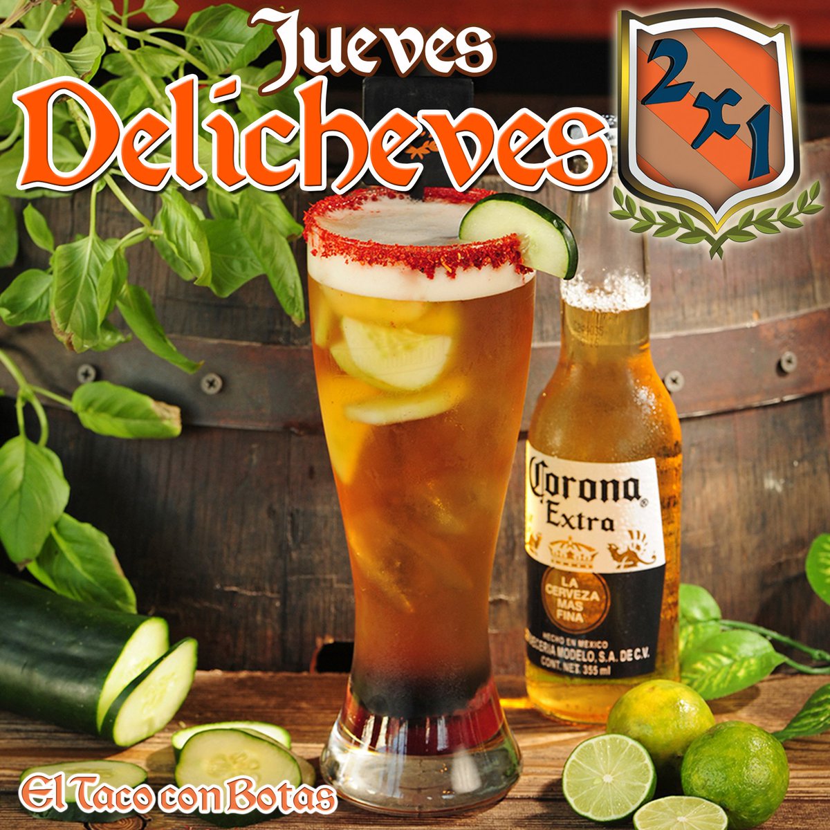 Eltacoconbotas's tweet photo. Ya es jueves amigos, los esperamos para disfrutar de nuestras deliciosas #Delicheves2x1. Solo en #eltacoconbotas. https://t.co/IzUtxdUGn9
