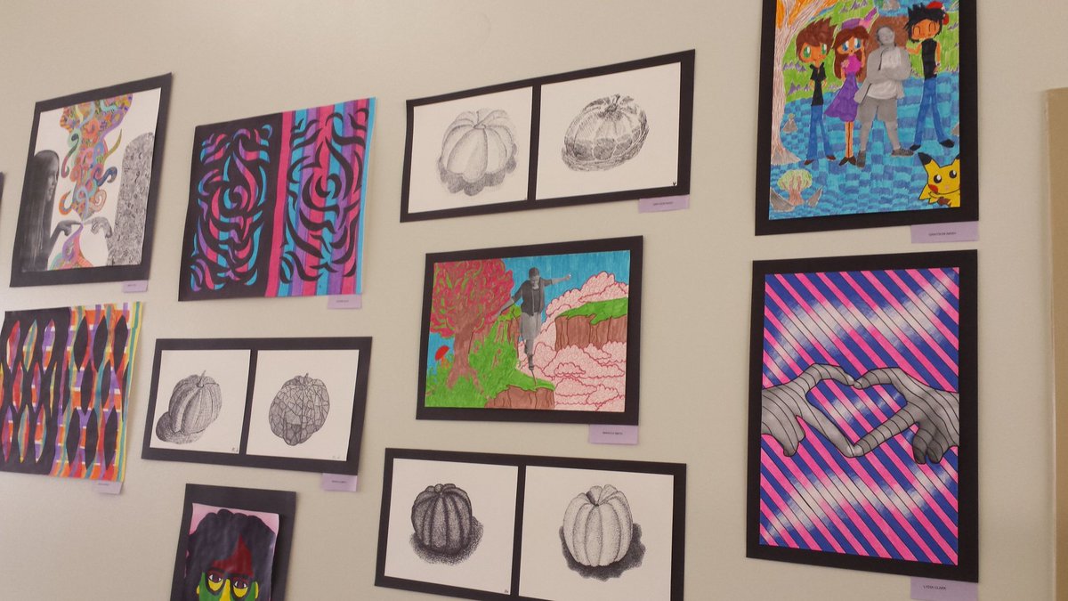 CMMStallions's tweet photo. Such talent! CMM TAPS Art Show #cmmstallions https://t.co/uQIJjtdIWA