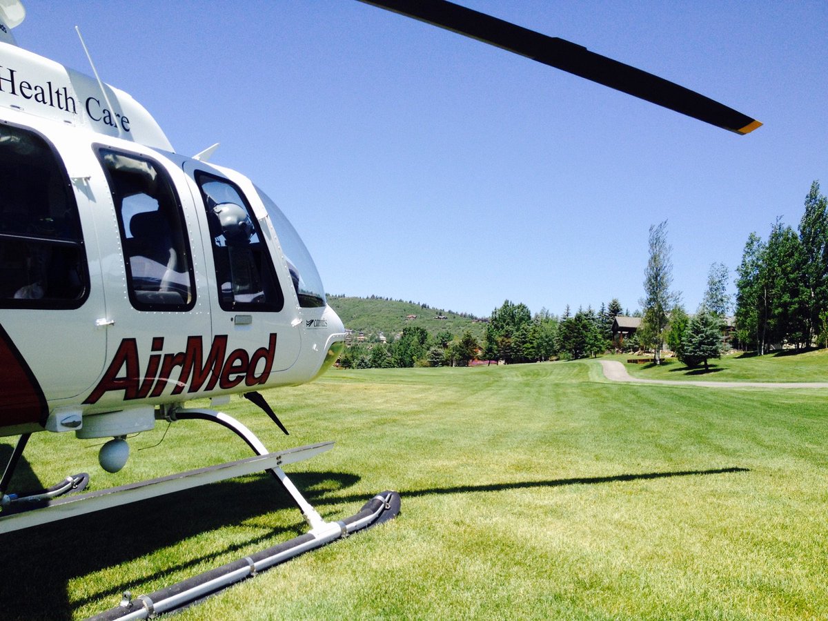 UofUAirMed's tweet photo. #TBT to the Stars and Pars Golf Tourney. Anyone feel like golfing weather?  #ParkCity #AirMed2 #Golfing #sunshine https://t.co/zSINvNYsJj