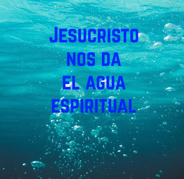 elifarjat's tweet image. Jesucristo nos da el agua espiritual.
