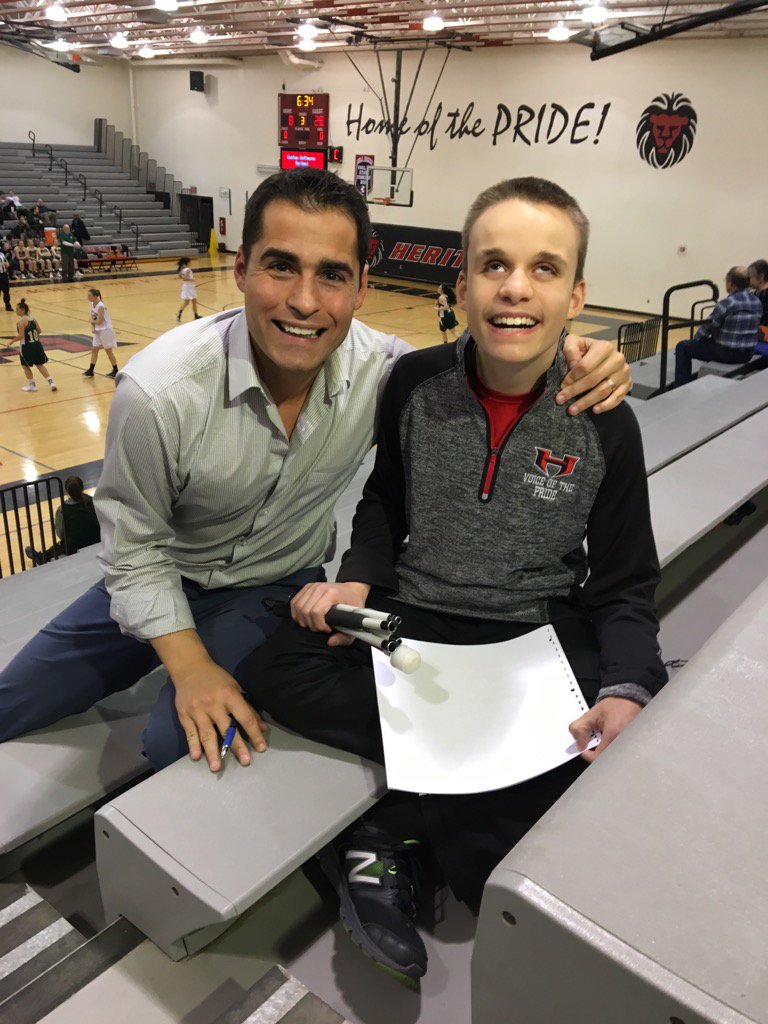 Blind, but not silent. I will share the inspiring story of <a href="/RoarPride/">Heritage High School</a> Brendan Friedrich tonight on <a href="/ABC7News/">ABC7 News</a> at 5pm!