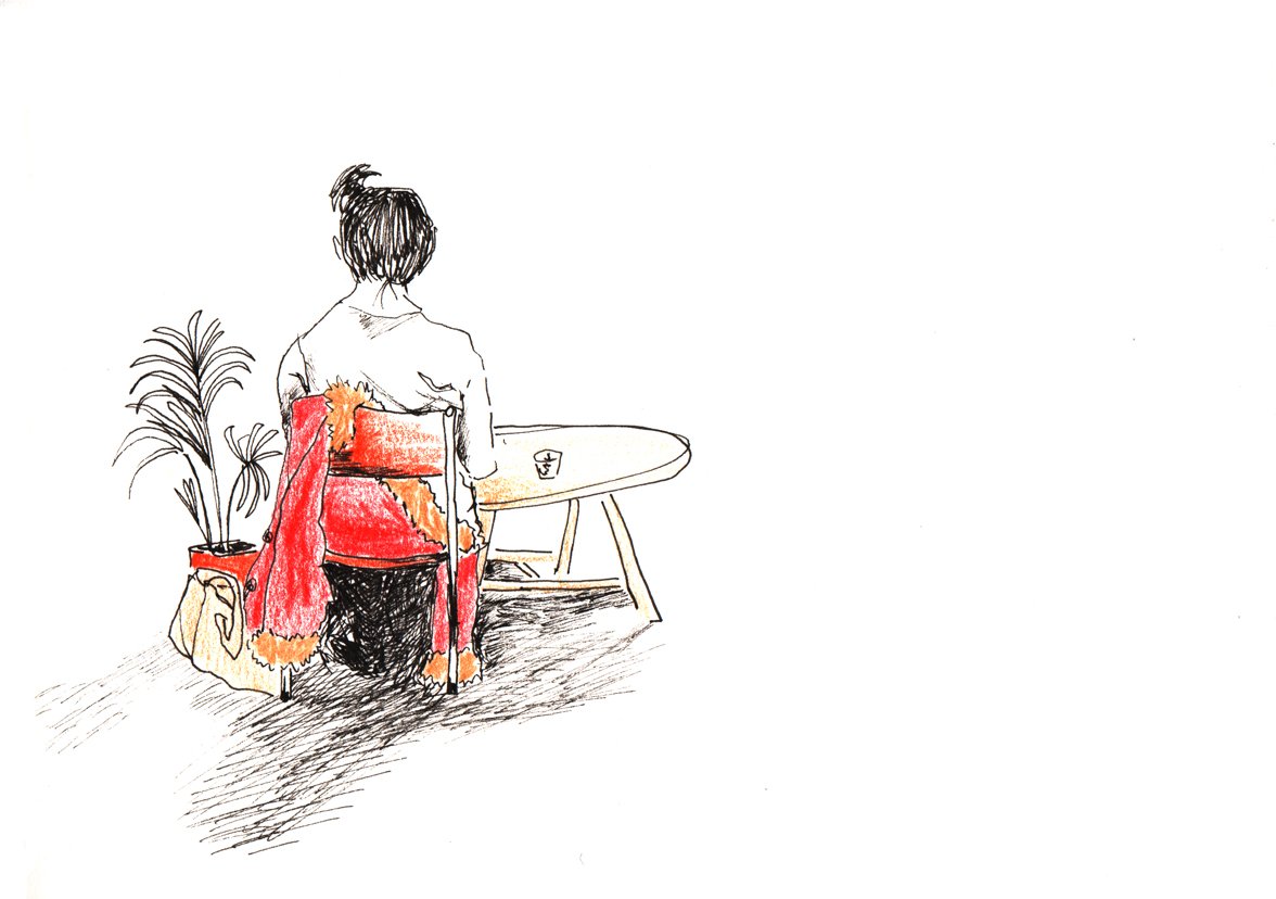 sara_gerard's tweet photo. I like the #bookclub in #shoreditch. #illustration #artist #drawing #sketchbook #reading #saragerardartist #crayons https://t.co/eoyEvtU3Fm