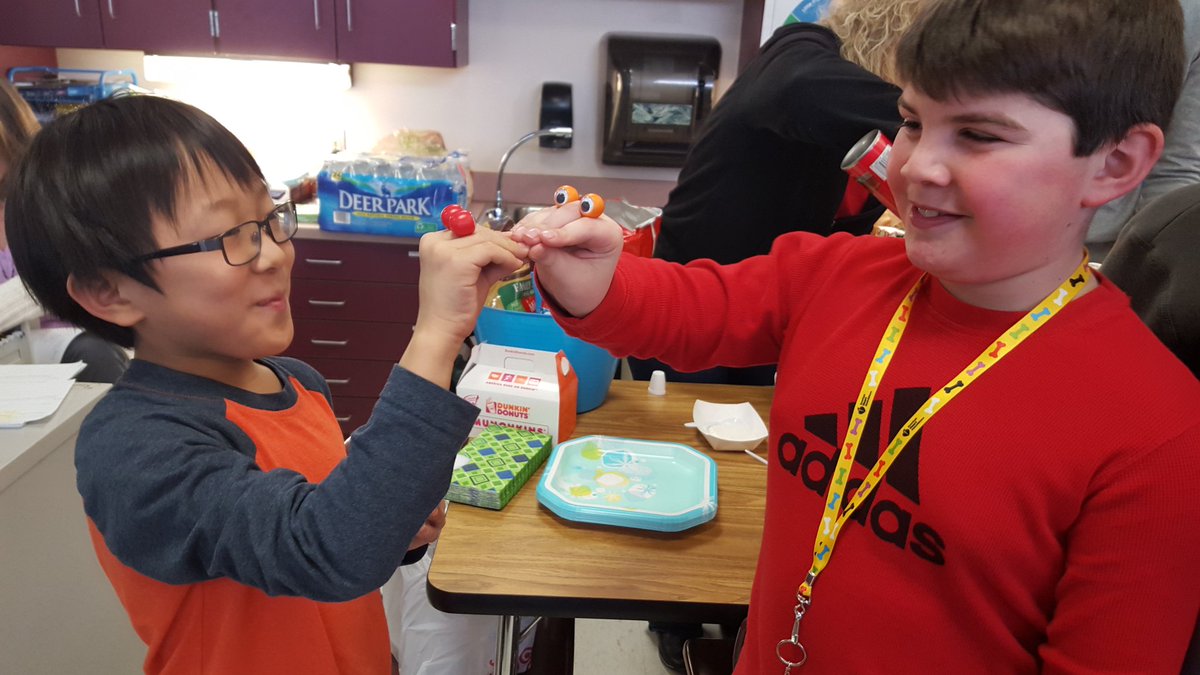 Fun with friends at our Valentine's Day party!