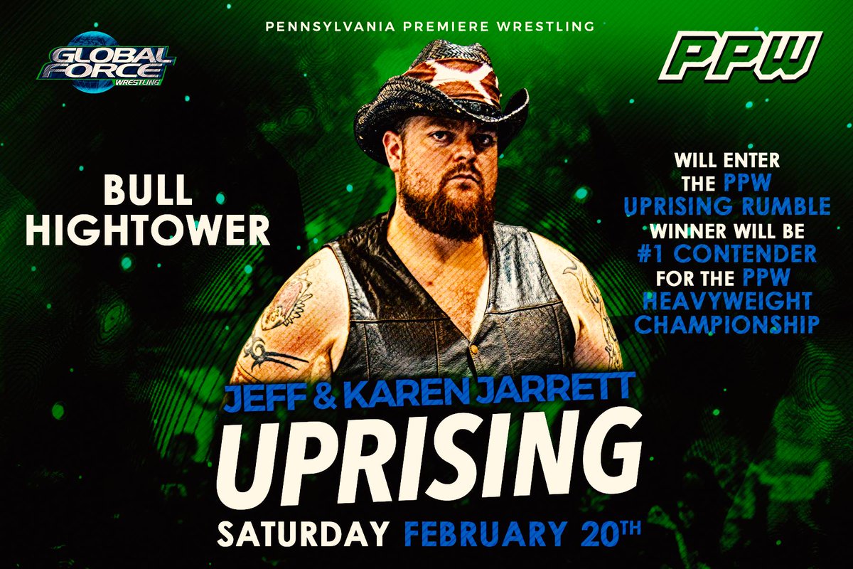 theRaceReels's tweet photo. Who's the #RealFNBigGuy? @Bullhightower or @Brute_VanSlyke? Find out February 20th 2016! PPW Uprising! https://t.co/qpLsKdJtpR