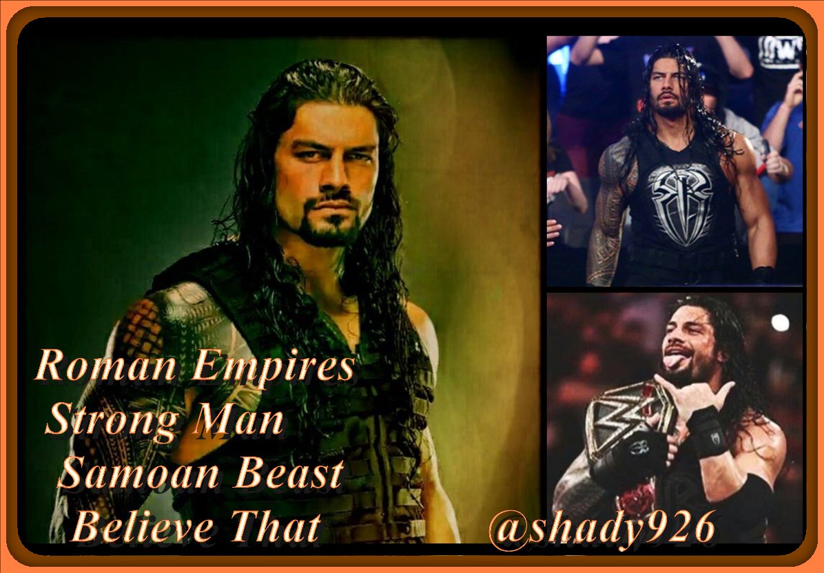 Shady926's tweet photo. #Roman #EmpireStrong #RomanRulestheRopes #KicksAssNoPrisoners #VictoryLane @HandyRed @LeeshaNDessy @WWERomanReigns https://t.co/UGVobPk8mr