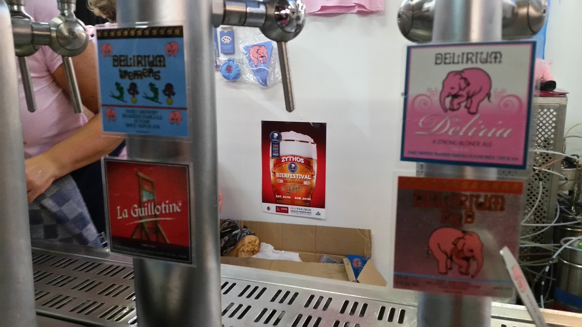MonaLisaCroydon's tweet photo. #BrugsBierFestival Top favourite @Deliriumbrewery Great brew and merchandise #beer #Bruge https://t.co/oT8bNRZ8G1