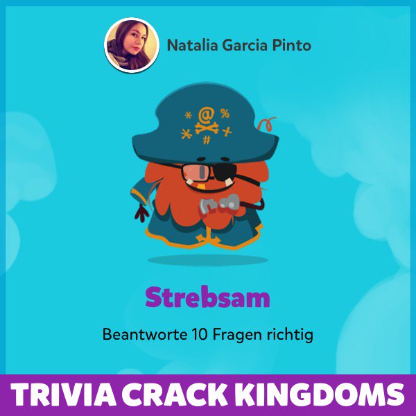 natigp15's tweet photo. Ich habe die Strebsam Auszeichnung bei Trivia Crack Kingdoms freigeschaltet https://t.co/KctPDJNVkN https://t.co/iPlfuYIqes