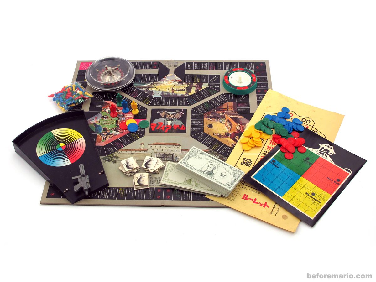 NintendoMemo's tweet photo. Mafia Game, Japan 1973. The board game Nintendo wants to forget about it. #STfraud https://t.co/IyalBj6jao