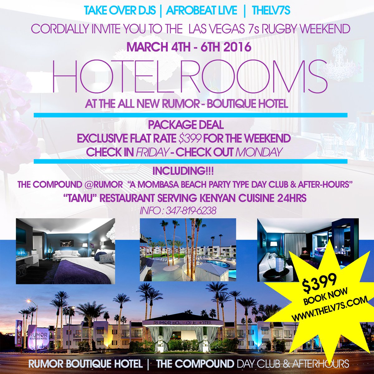 MyAfrobeatLive's tweet photo. #TAKEOVERDJS #AFROBEATLIVE #LV7S2016 'THE COMPOUND' @RumorVegas  #RUGBYSEVENSLASVEGAS Belive the hype! https://t.co/xVxGx7oslo