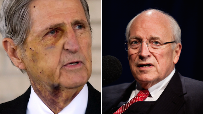 seamusyo's tweet photo. "@thehill: Dick Cheney has yet to apologize to the man he shot in the face: https://t.co/bZ9Fkj0BjY https://t.co/6RF1jpGdLK"
Savage.
