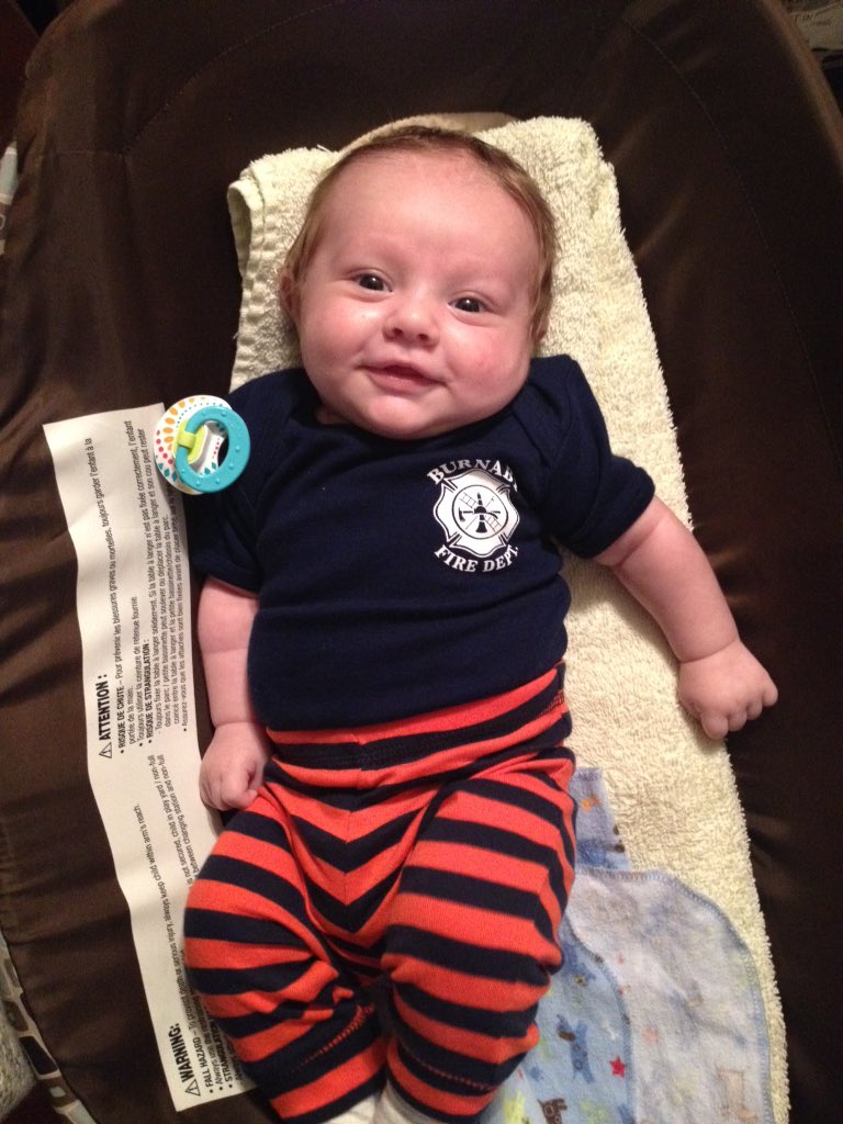 Leah_Mck's tweet photo. A new recruit for the @IAFF323 !! #2montholdtank https://t.co/nl10QK6s6y
