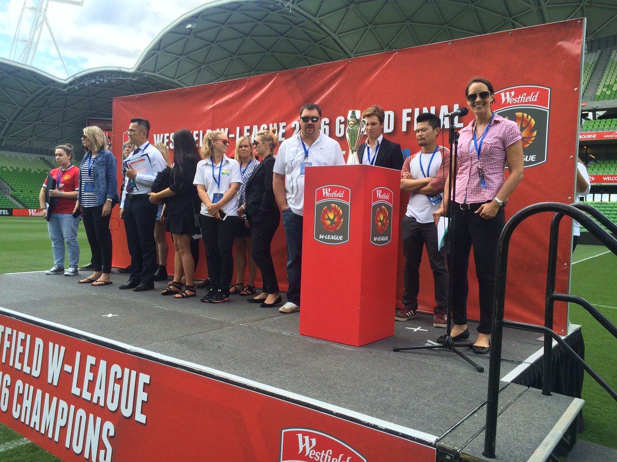 ABCWLeague's tweet photo. Who will lift the W-League trophy! It all starts 2.00pm ABC https://t.co/vOY4FfX7Nr