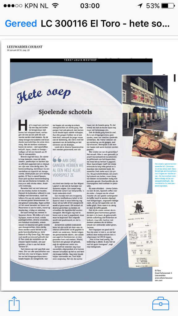 EL TORO LEEUWARDEN tweet media