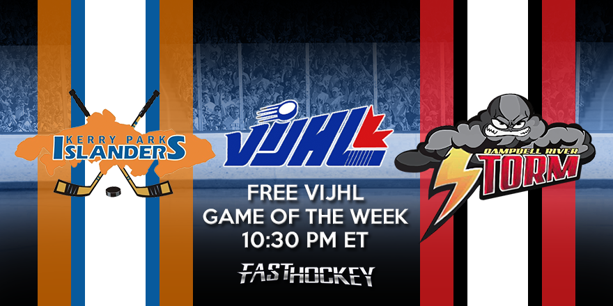 MyHockeyTV's tweet photo. .@JrbIslanders vs. @CR_STORM tonight for the @vijhlofficial Game of the Week. Watch free on https://t.co/C2eStI60aH https://t.co/93VllMP8xy