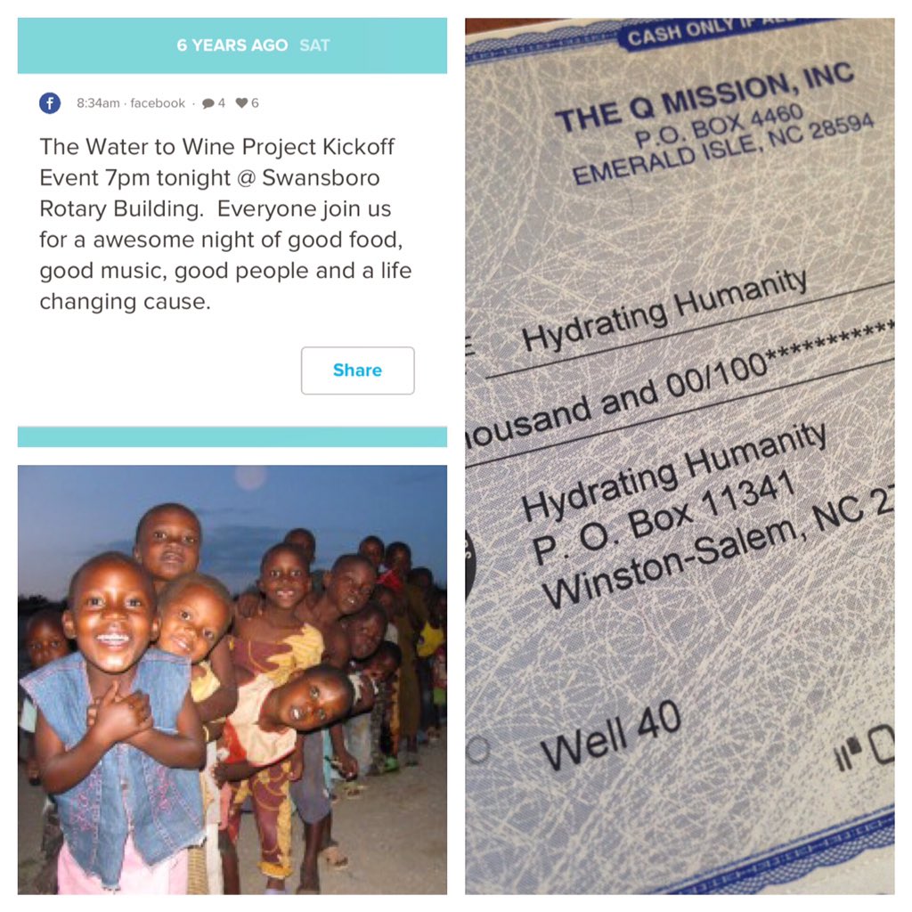 QMissionOrg's tweet photo. 6 years... 40 wells! https://t.co/SZrdgHke5I