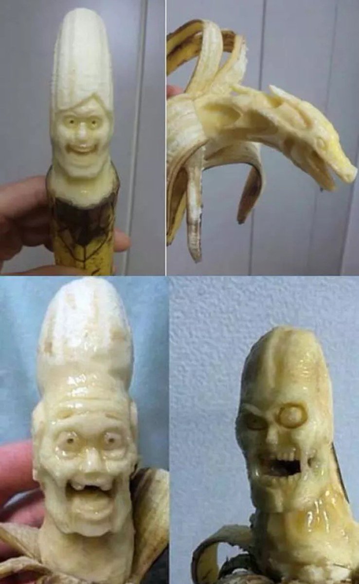 Elekhandro's tweet photo. @QRNOQ 
الفن بأستخدام الموز 🍌🍌 https://t.co/KJqtYG7v2T