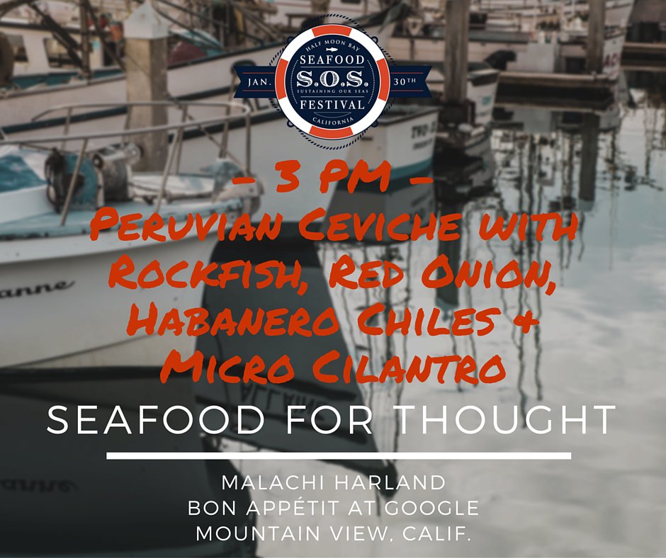sosfesthmb's tweet photo. ⚓️ #PortOfCall @bamco 's Malachi Harland shows us a Peruvian Ceviche with Rockfish! #ChefDemo #SOSFestHMB https://t.co/V57rJW5HyE