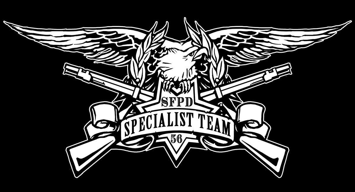 TeamConceptArt's tweet photo. Sometimes I do logo work, was stoked to help the SFPD specialists with one. https://t.co/YAFCk7463H