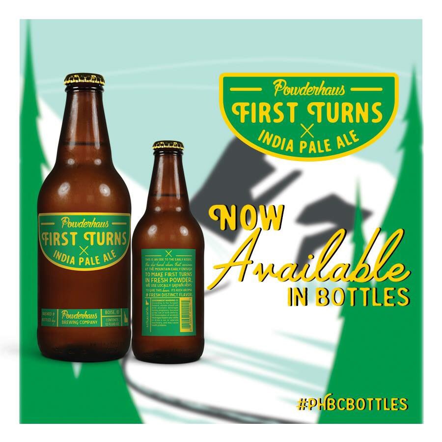 PowderhausBrew's tweet image. First Turns IPA is now available in six packs both in the taproom and around town.  #PHBCBottles