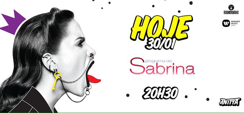 NossaRecord's tweet photo. Já já tem @Anitta no #AnittaNoProgramaDaSabrina #ProgramaDaSabrina https://t.co/JcNQItb1k3