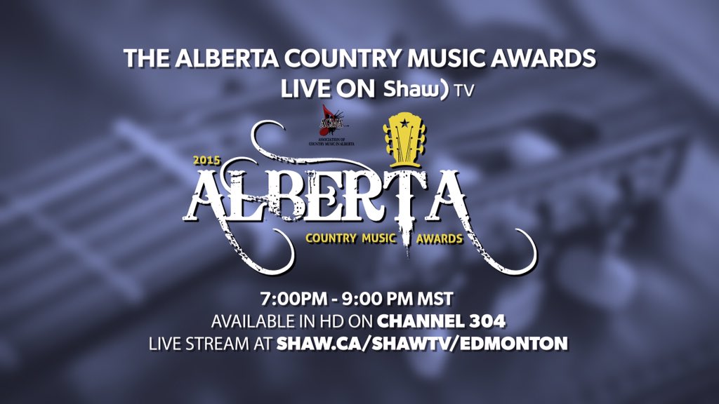 TOMORROW catch the @ACMA_Music Awards happening in #reddeer! #countrymusic