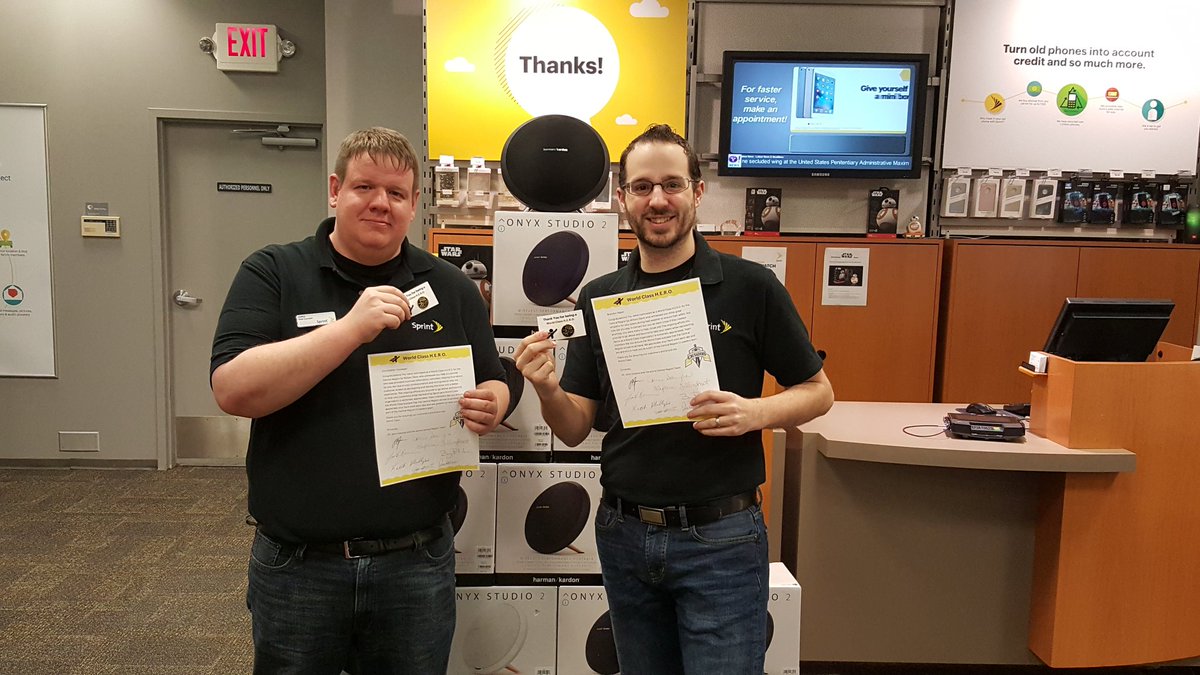 Brandon and Chris receiving their HERO awards! <a href="/TeamTNT/">THE_TNT_TEAM</a> <a href="/SprintCentral/">Sprint Central Area</a>