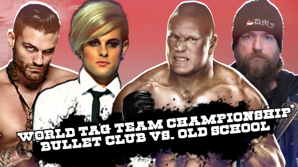 WWHEFed's tweet photo. Will #OldSchool triumph over #BulletClub? @TeoJakobah @TheGermanVirus @ASLevinator #JonnyV https://t.co/qyBCu46RbC
