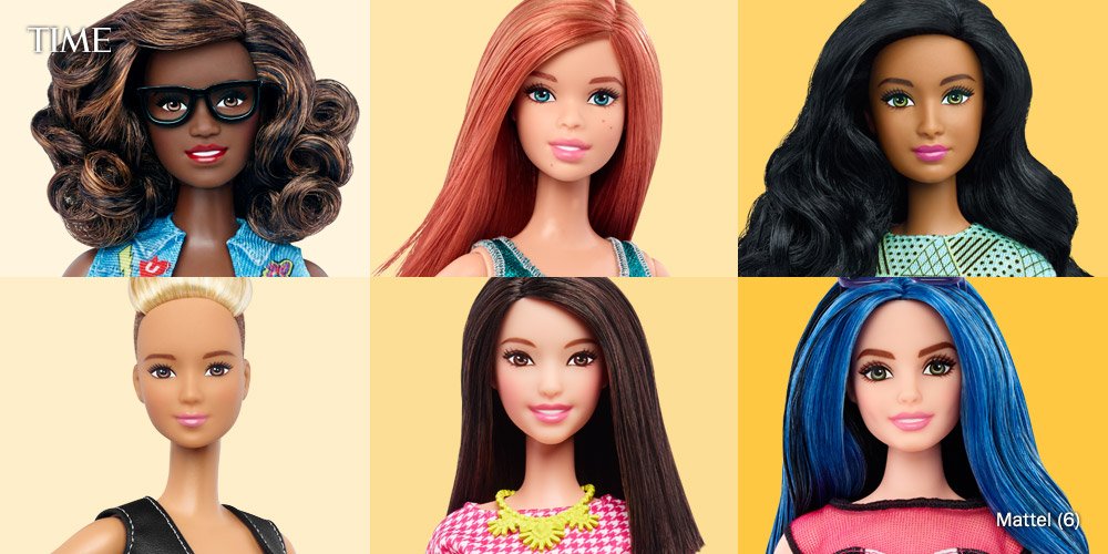 TIME's tweet photo. See all the new Barbies from curvy to tall and petite https://t.co/DOCEx30WOD https://t.co/Rn1eIjFyeB