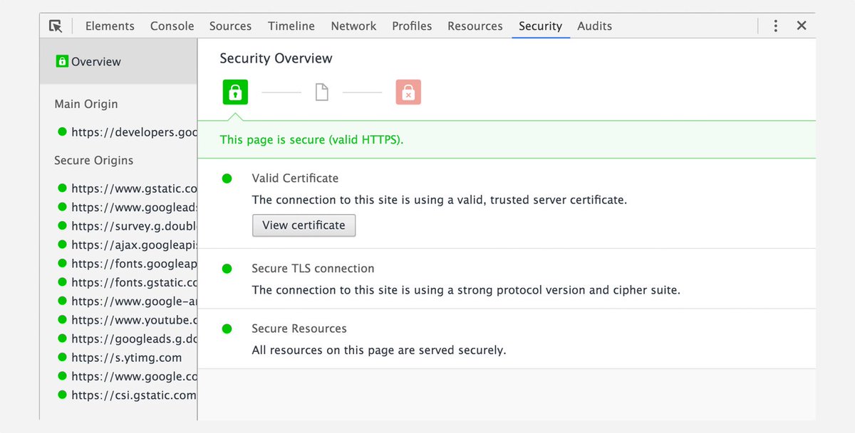 thenextweb's tweet photo. Google's new Security Panel in Chrome will push developers into an HTTPS future https://t.co/C3OBRTMqaS https://t.co/ZS6ZYfWyKa